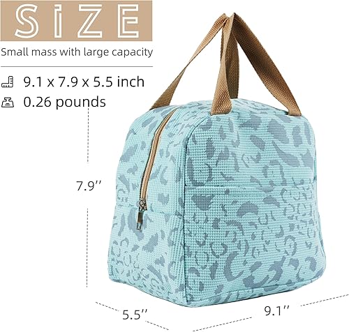 Miniatura 4 de Lonchera para mujeres, hombres y adultos, bolsa de almuerzo aislada para el trabajo, picnic o viajes, bonita color rosa, reutilizable, ligera,