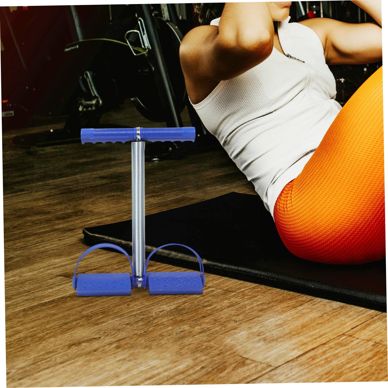 BESPORTBLE Bauchmuskeltrainer zur Bauchmuskulaturformung Blauer aus Pp Pe und Stahl mit Stabilem Design und Unterstützung Beim Aufrichten für Effektives Heimtraining