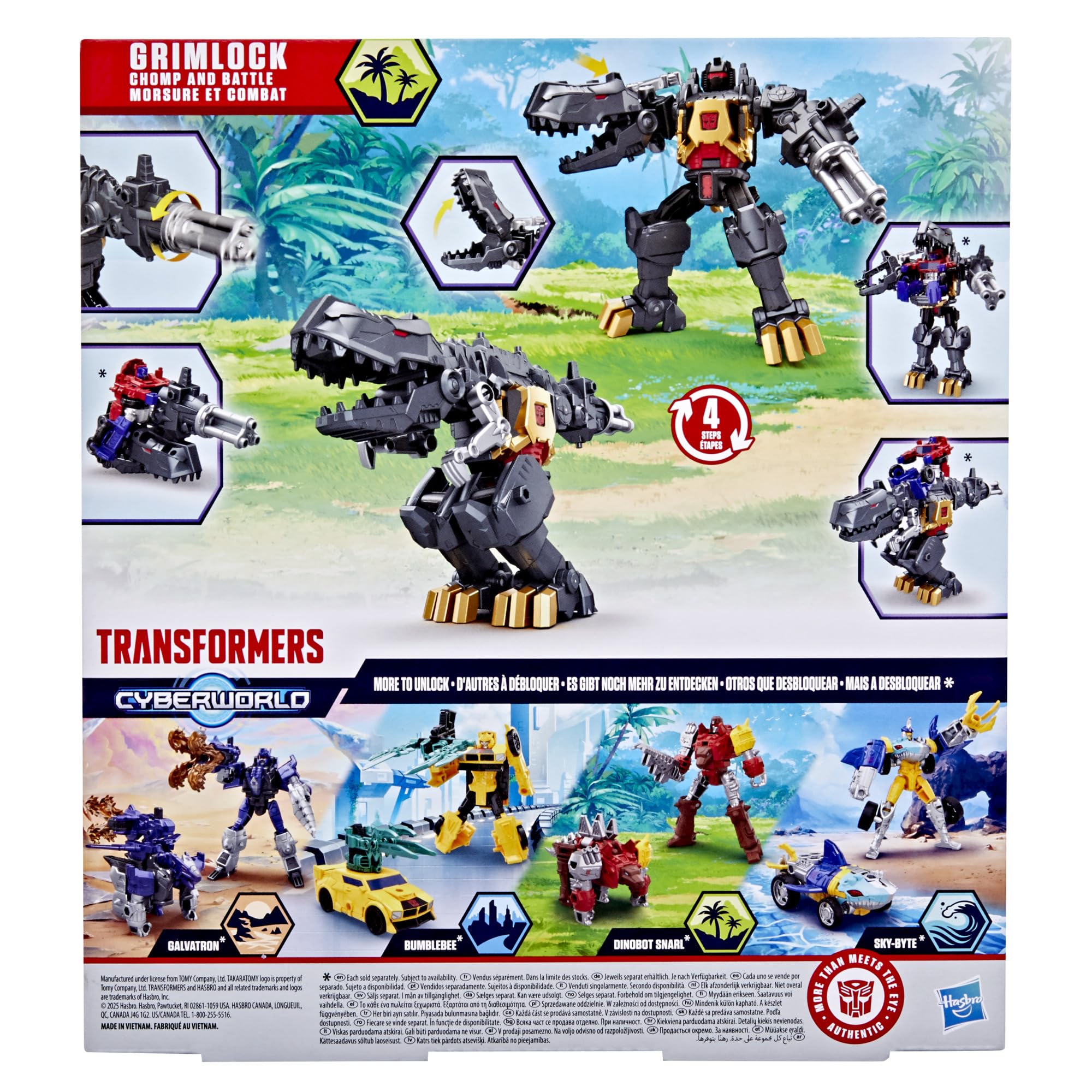 Transformers CYBERWORLD, Figura de acción de Grimlock Mandíbulas de Batalla