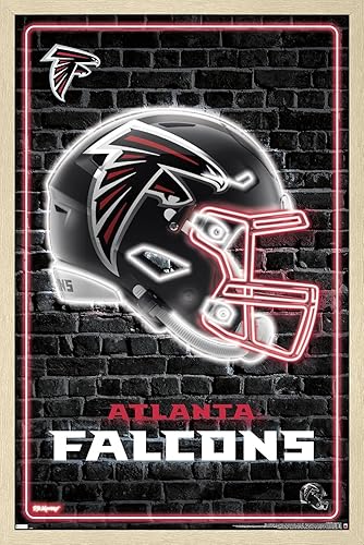 Miniatura 6 de Trends International NFL Atlanta Falcons - Póster de pared con casco neón 23