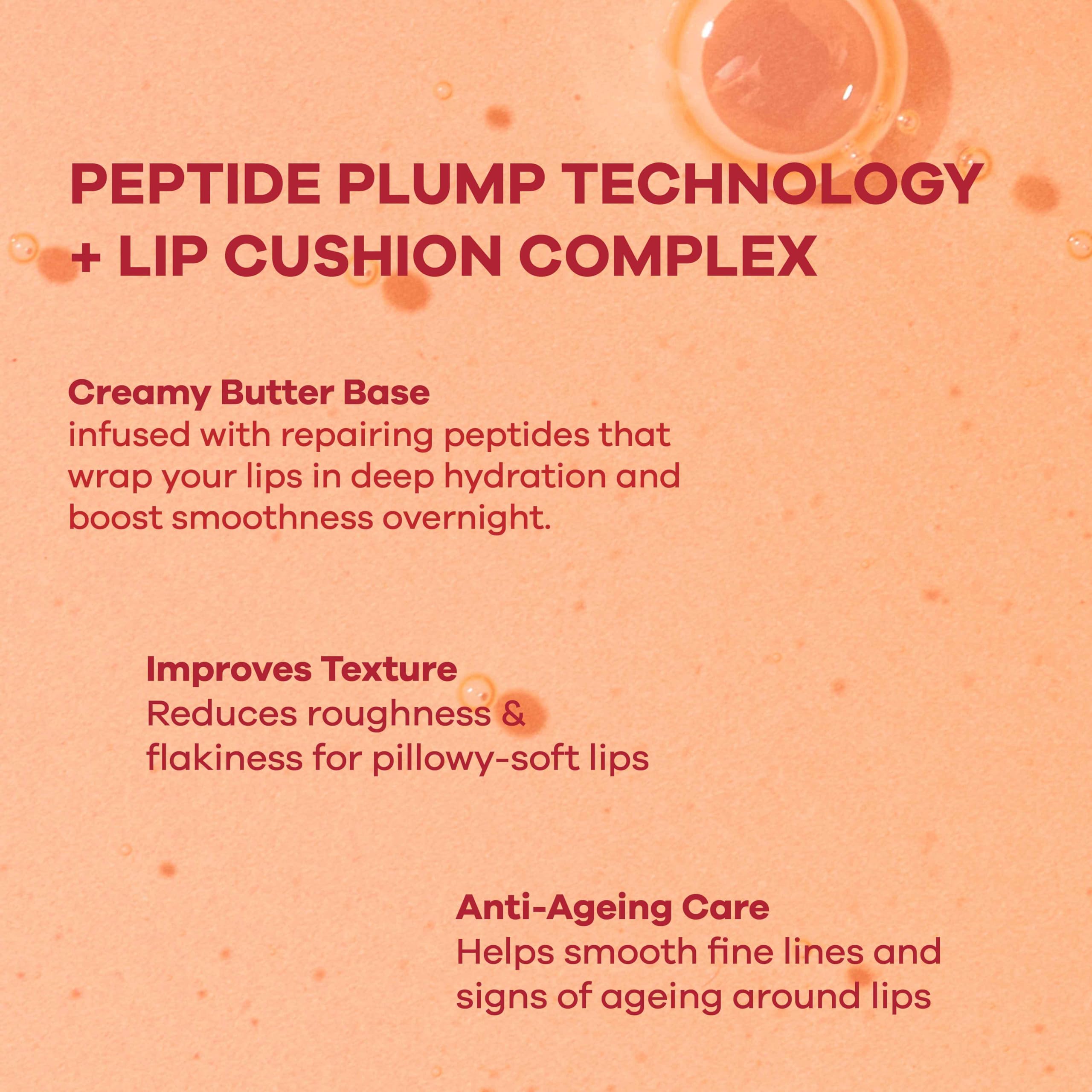 Earth Rhythm Peptide Lip Masque – 2X Smoother, 12+ hours Hydrated Lips, No Parabens, No Silicones, Vegan - Image 4 thumbnail