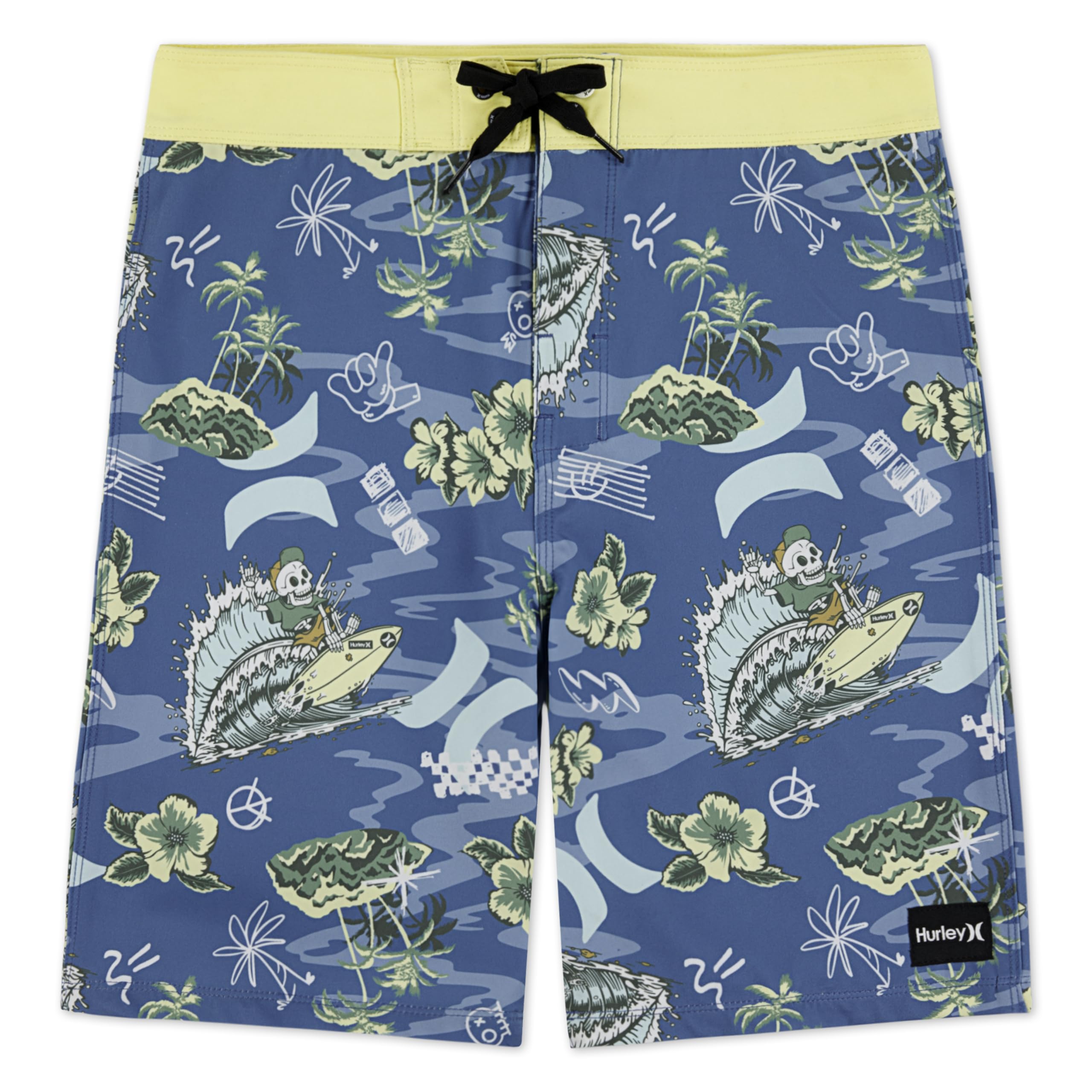 Hurley Short de bain pour garçon Shoreline Bleu, Bleu rivage, 10