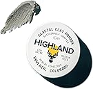 Highland Glacial Hair Clay Pomade - Award winning hair styling clay for men and women made with 100%!a(MISSING)ll natural and organic ingredients that promote hair and scalp health. Low shine, Medium Hold.