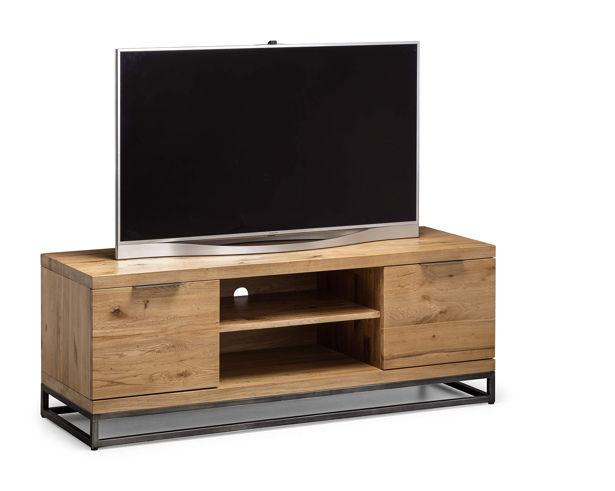 Julian Bowen Brooklyn Tv Unit - Oak&Metal Units
