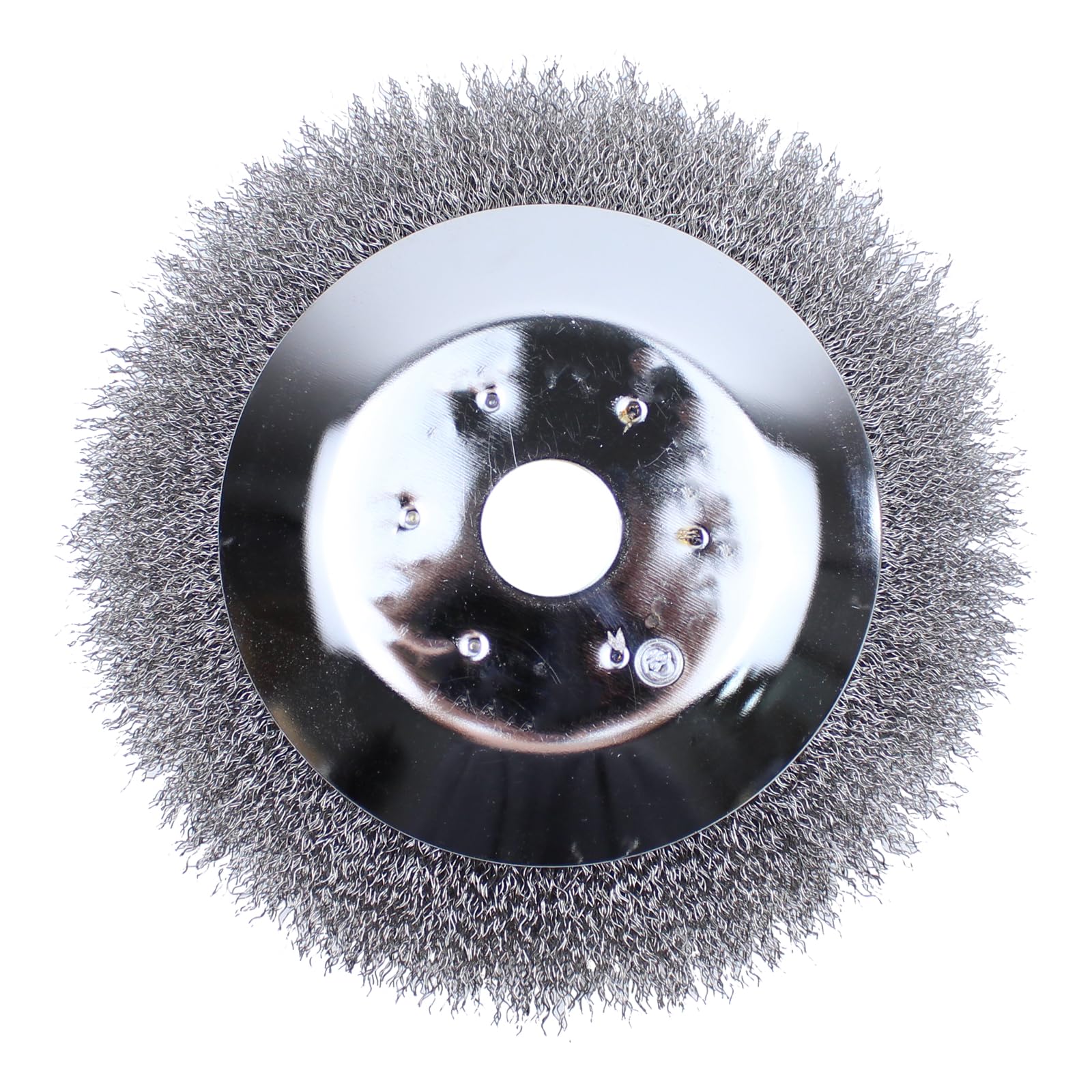 Unkrautbürste Wildkrautbürste Stahlbürste Kegelbürste 200 x 25,4 mm Bohrung Fugenbürste Stahldraht Bürsten weiche und gezopfte Drahtbürste für Rasentrimmer Motorsense Freischneider gegen Unkraut Moos