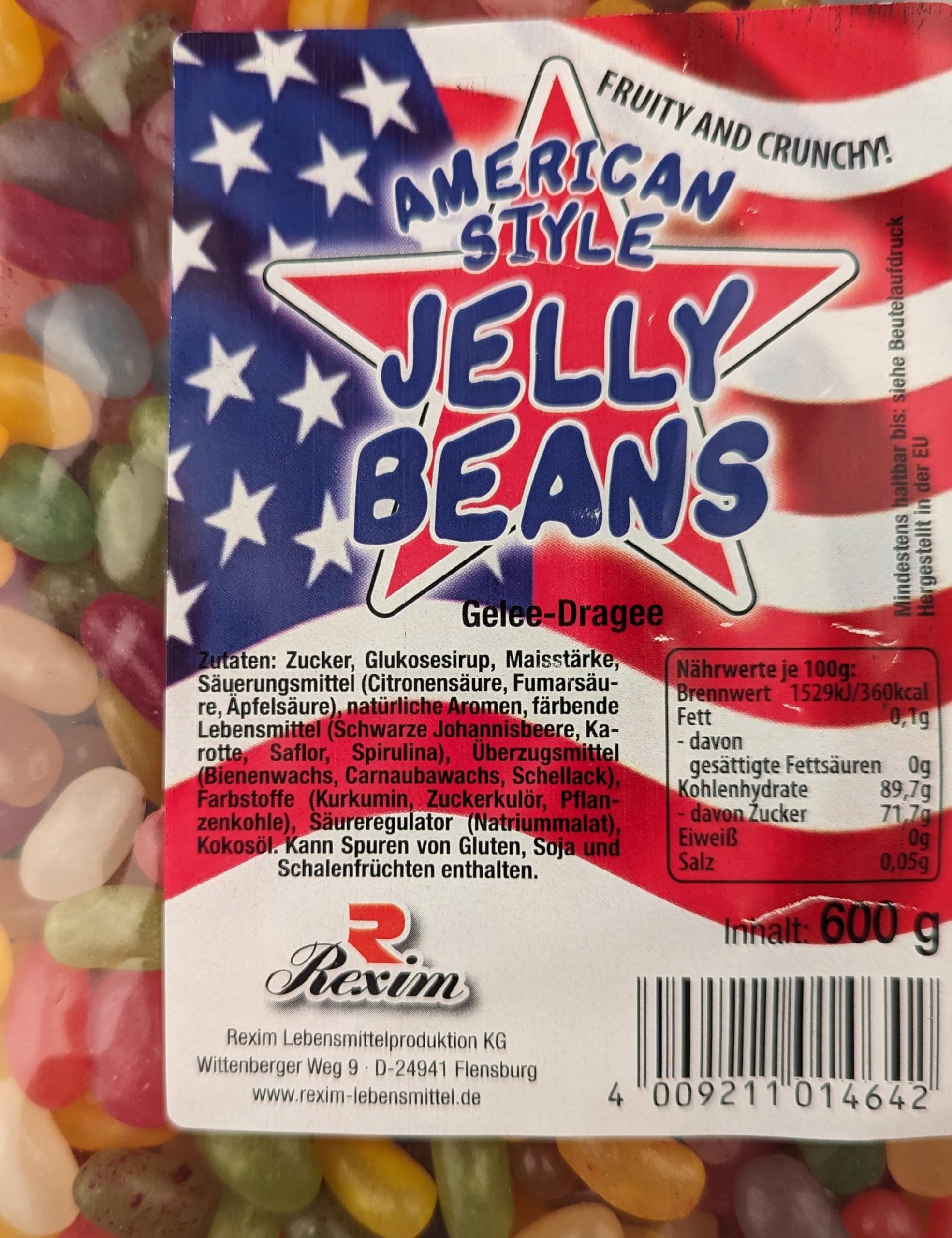 Rexim Grageas de goma americanas 600 g