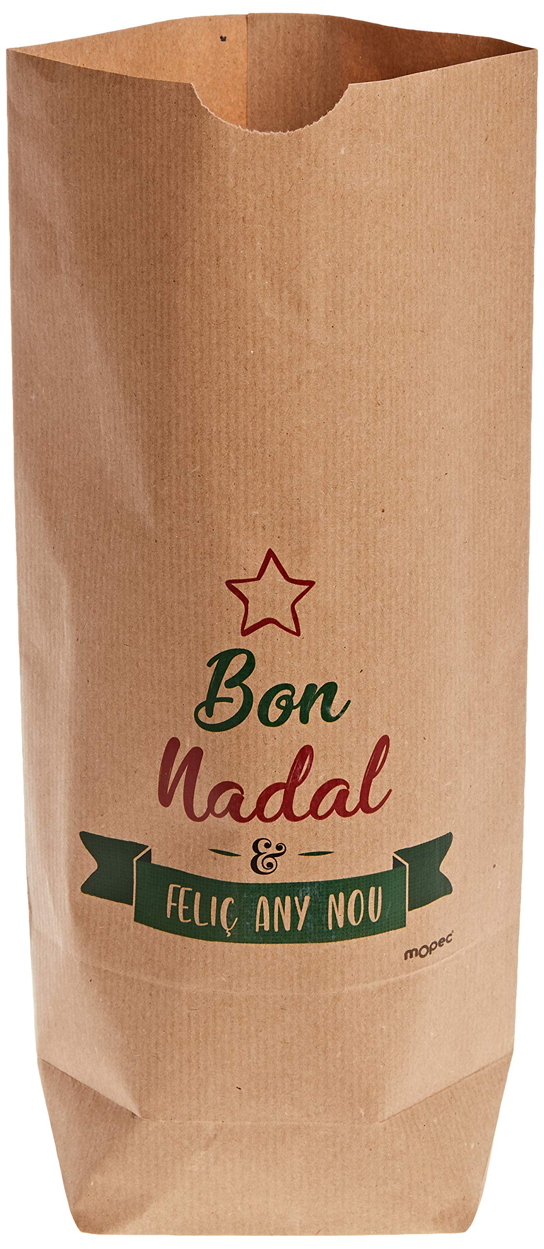Sacs en papier Kraft Bon Nadal Mopec NE840.2 pochette cadeau Noël