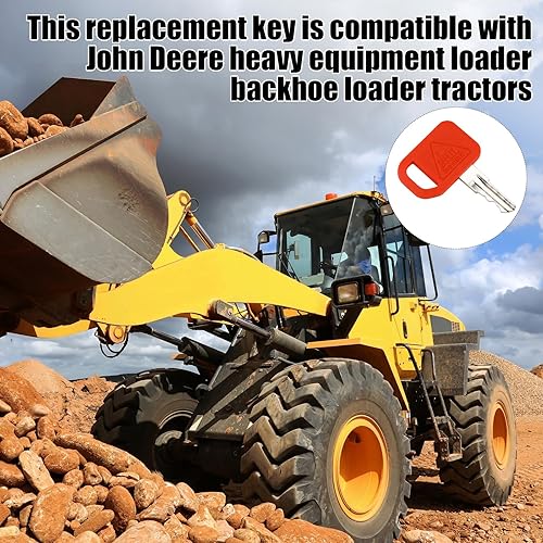 Miniatura 7 de Reemplazo de llave para John Deere Heavy Equipment AT195302 AR51481 Cargador retroexcavadora Tractores 1200 210C 310A 310C 410B 550B 700H 1050J