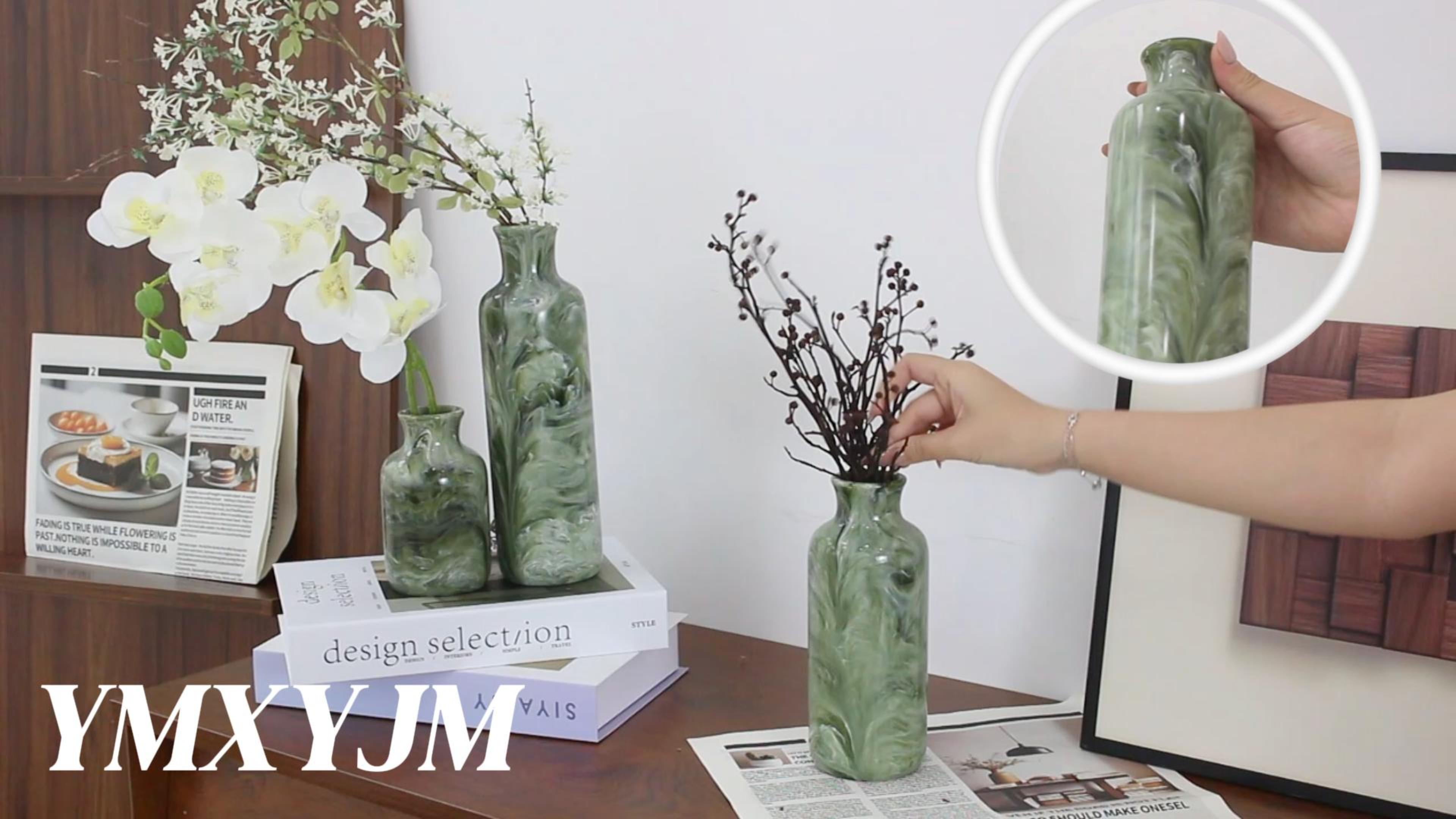 Amazon.com: YMXYJM Resin 3 Piece Vase Set, Farmhouse Decor, Home