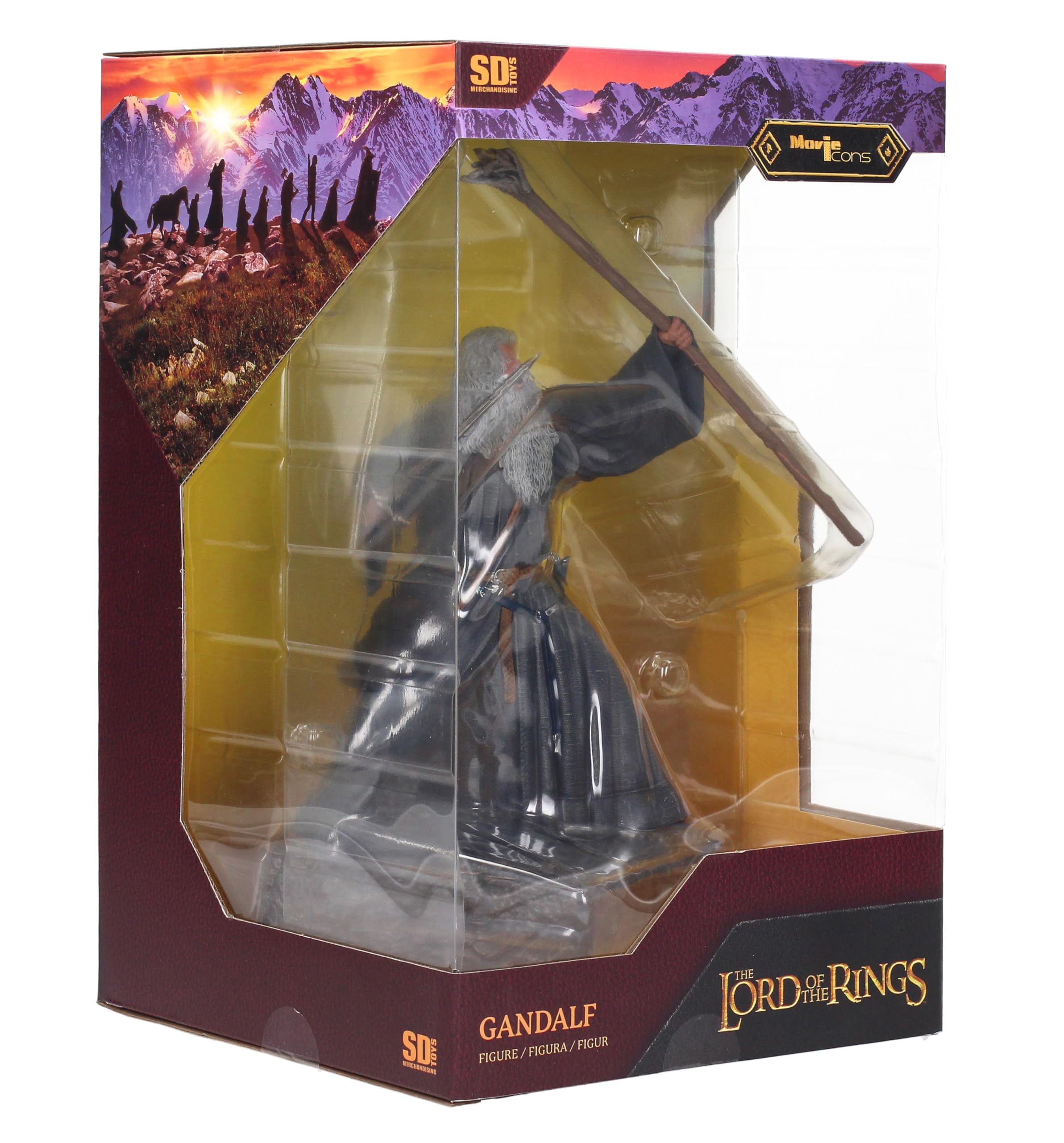 SD Toys - Figura Gandalf en Moria de El Señor de los Anillos- Figura de 18 cm