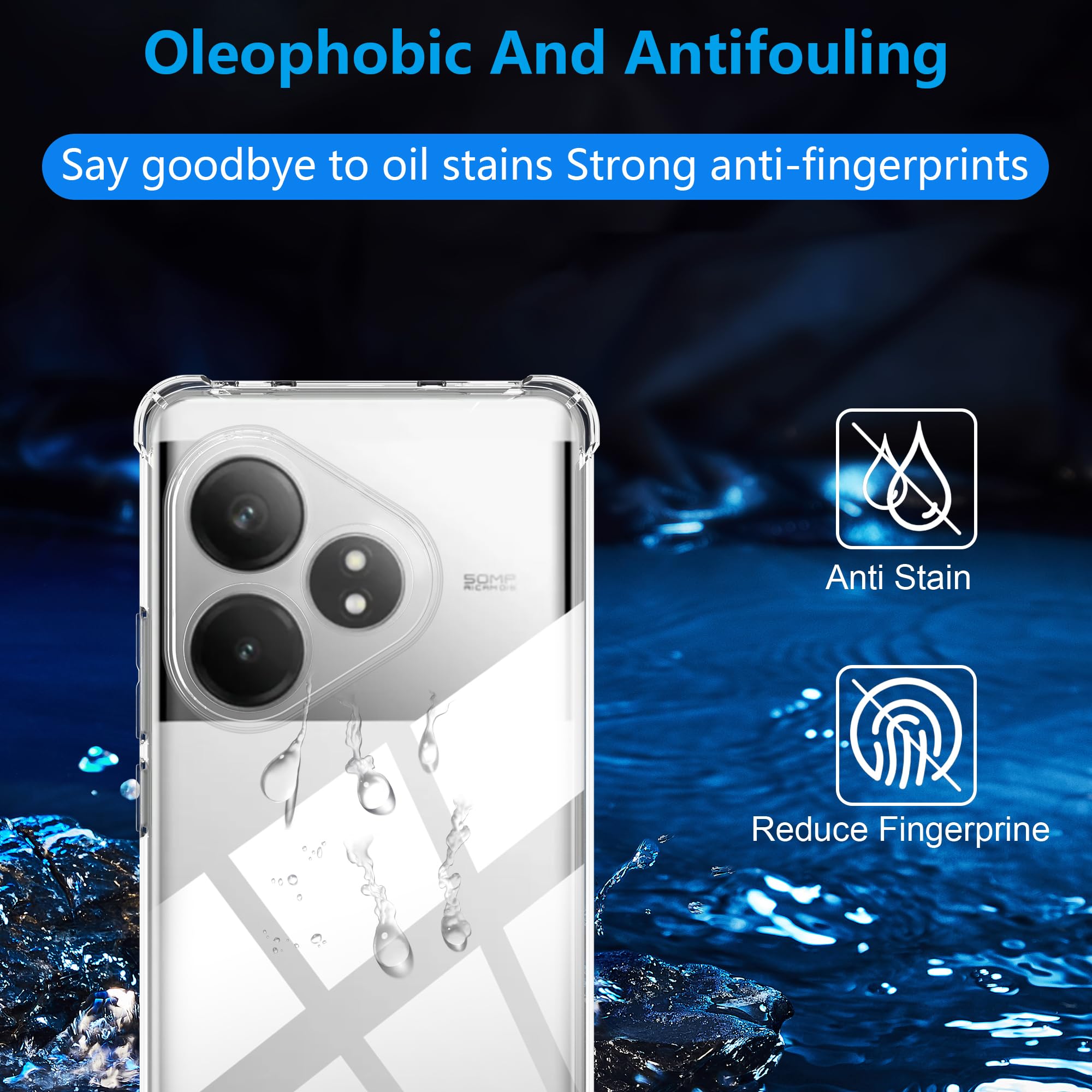 Custodia In Silicone Per Realme GT 6 / GT 6T 5G Design Marmo 03 Disegni