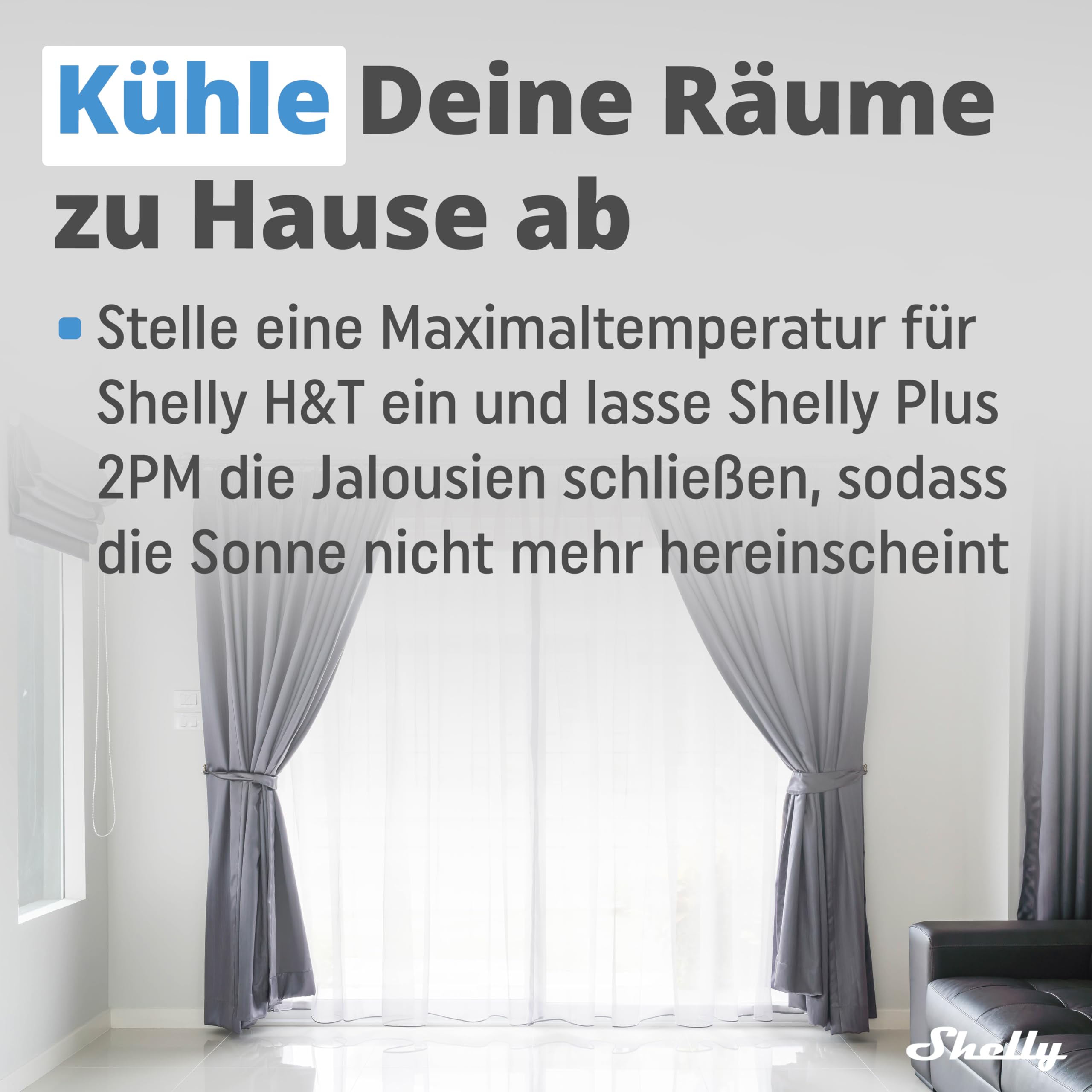Shelly Plus H&T - Weiß | Wlan Intelligenter Thermometer Hygrometer | Luftfeuchtigkeits- und Temperatursensor mit APP iOS Android & Datenspeicherung | Hausautomatisierung