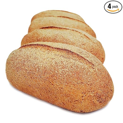 Yez! Artisan Golden Flax Keto Bread - Clean Keto, Paleo, Vegan - Lectin Free, Low carb, Gluten free, Wheat free, Grain free, Soy free, Diabetic Friendly, Preservatives free, All Natural, Clean Ketogenic Food (small loaf - 10 oz each - pack of 4)