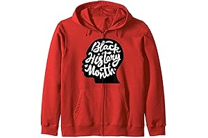 Celebrate Black History Month with Bold Style: Black History Month Zip Hoodie
