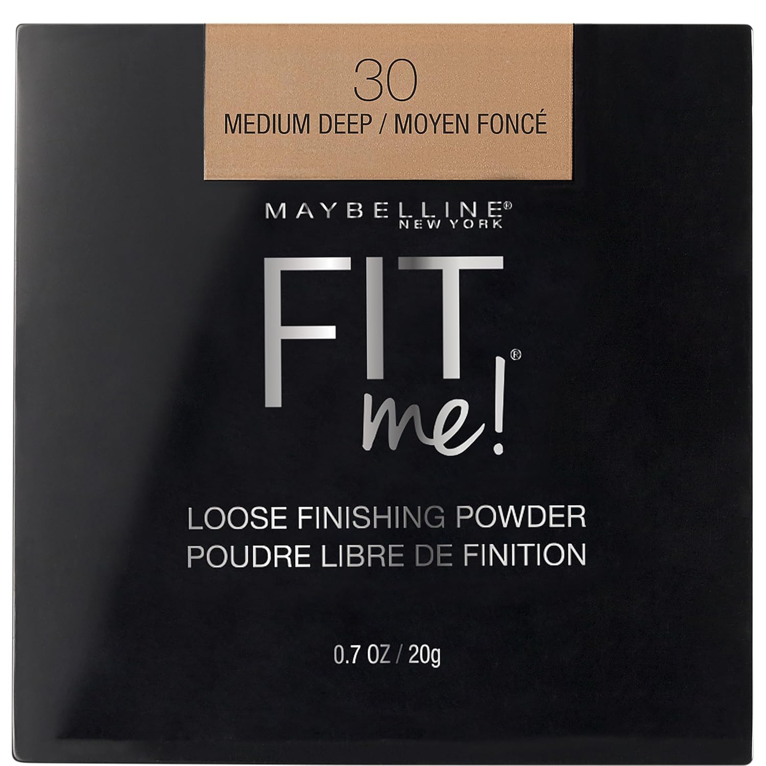 Maybelline Fit Me Loose Setting Powder, Face Powder and Finishing Makeup, Medium Deep, 1 Count