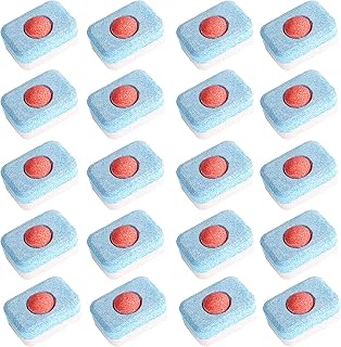 LiXiongBao 20Pack Solid Dishwasher Cleaner Dishwasher Freshener Dishwasher Machine Cleaner Tablets for Cleaning Hidden Grease Grime and Fresh Machine