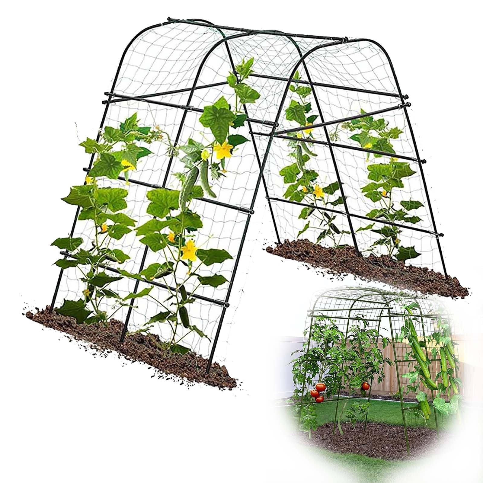 Arche de jardin extra haute en acier robuste pour le support des plantes grimpantes