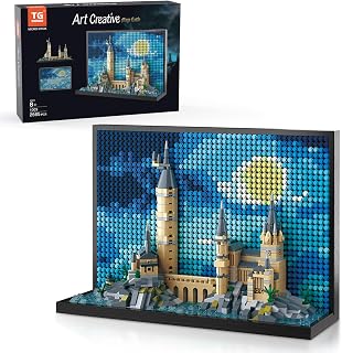 TGBLOCKS Micro Brick Magic Castle Building Set: 2565 PCS 2-in-1 3D Wall Art & Freestanding Decor for Teens Adults Ages 8+