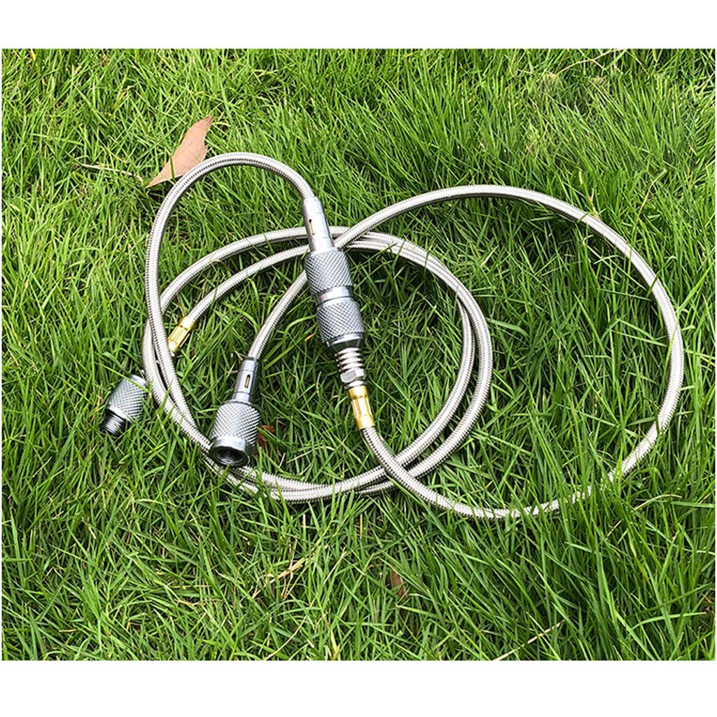 Manguera adaptadora de propano Kit de conexión de regulador y manguera, extensión de gas, conector de manguera, adaptadores de apagado automático for estufa de gas, for acampar al aire libre(0.5m)