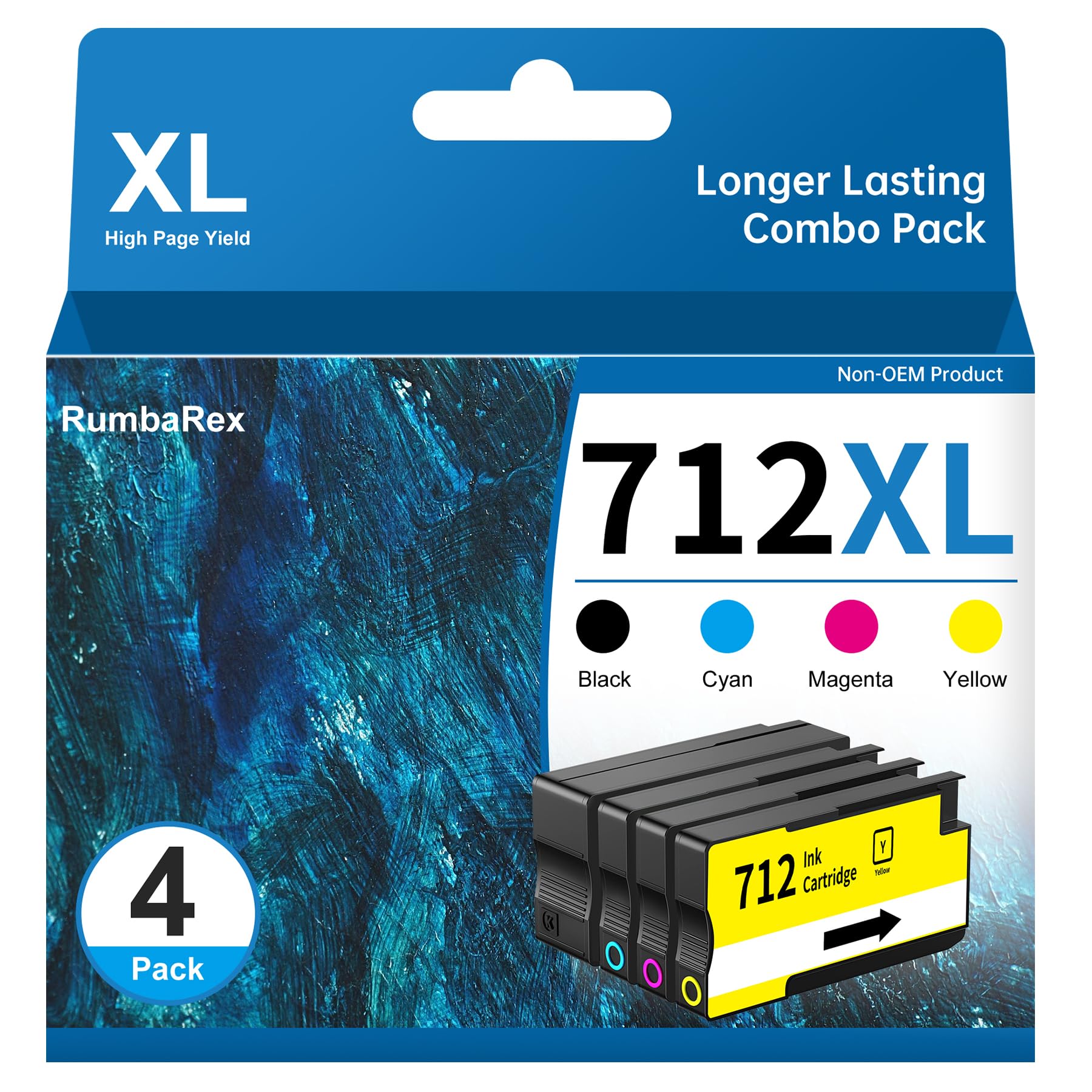 Amazon.com: 712 712XL Ink Cartridges Combo Pack High-Yield