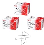ACCO Ideal Paper Clamp (Butterfly Clamp), Smooth Finish, No.1 Size (Large), 12/Box (A7072610) Pack of 3 – view 1