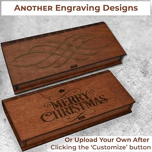 Miniatura 3 de Cajas de regalo para cumpleaños en efectivo, caja de madera personalizada, caja de regalo de madera grabada personalizada para bodas, cajas de