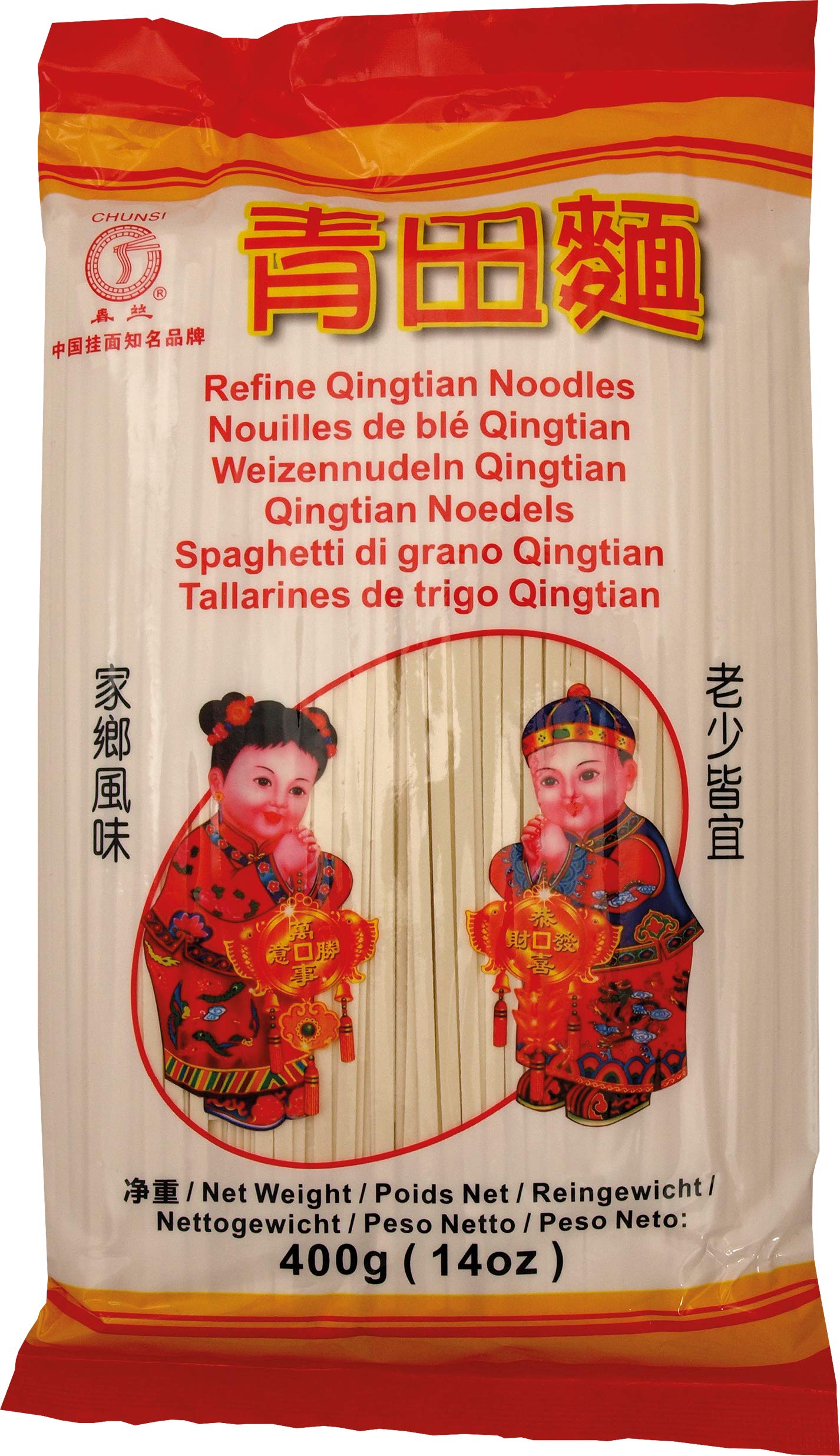 Chunsi, Fideo soba (3 mm ancho, 17,5 cm largo) - 24 de 400 gr. (Total 9600 gr.)