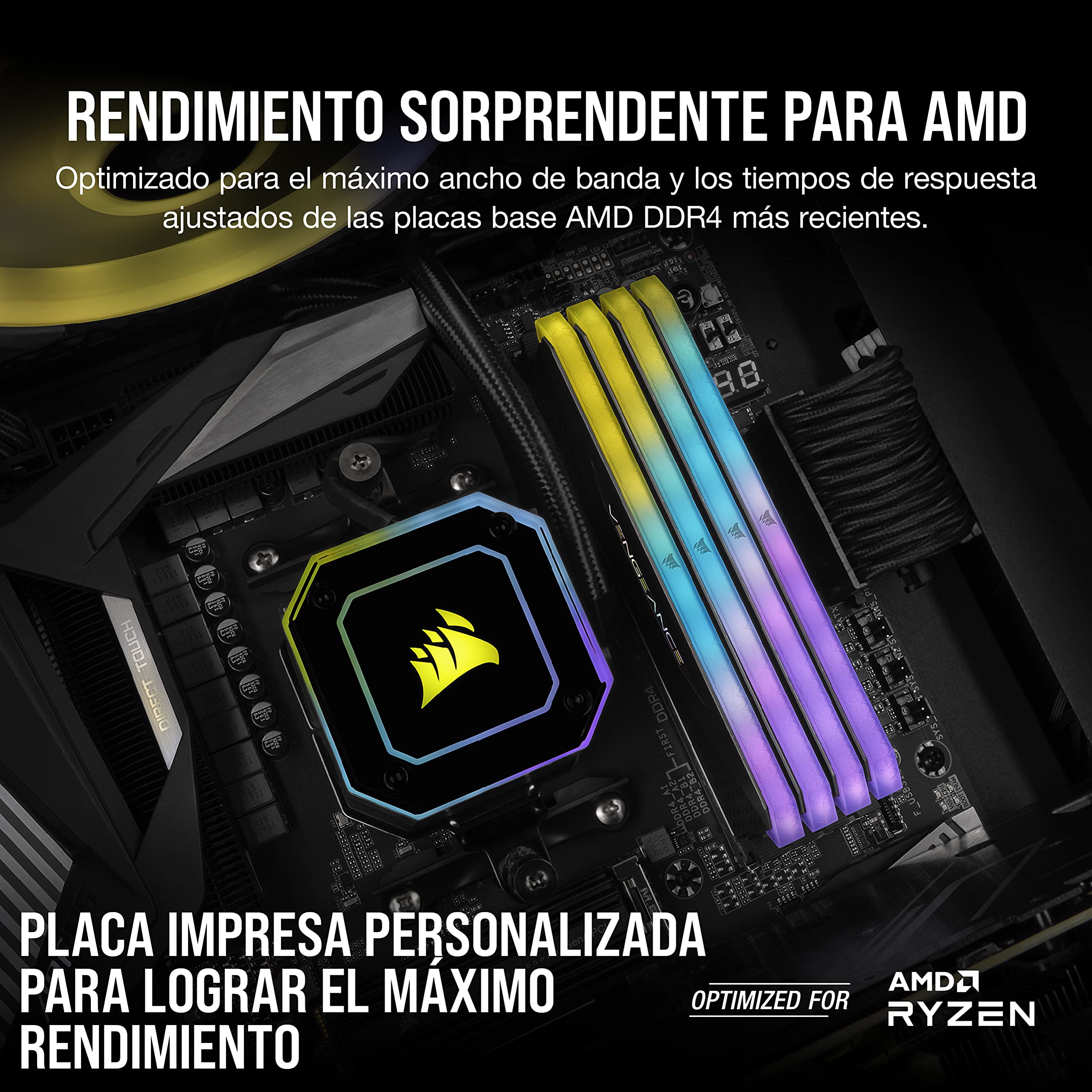 Corsair Vengeance RGB RT 32GB (2x16GB) DDR4 4600MHz C18 Memoria de