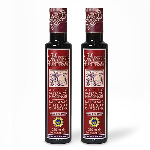 Masserie di Sant'Eramo (2 unidades) Botellas de 8.5 fl oz de vinagre balsámico de Módena