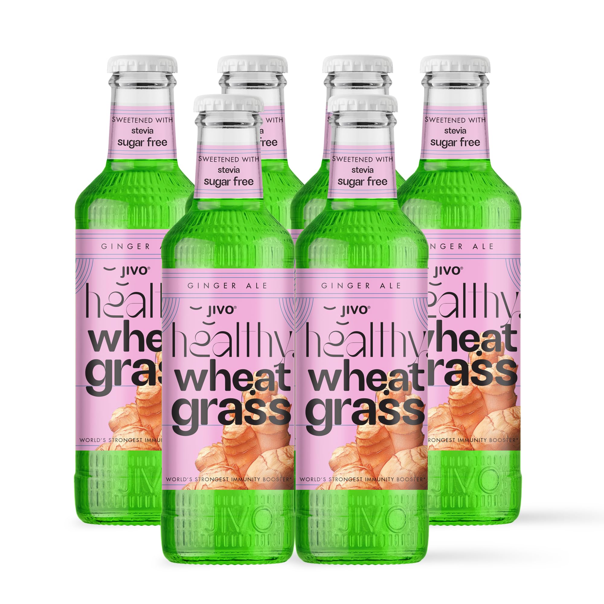 JIVO Healthy Wheatgrass Body Detoxifying & Immunity Booster Juice (Apple, Sugar Free, 200 ml (Pack of 6) (Ginger Ale Sugar Free) (B0CYHFFZXG) Amazon Price History, Amazon Price Tracker