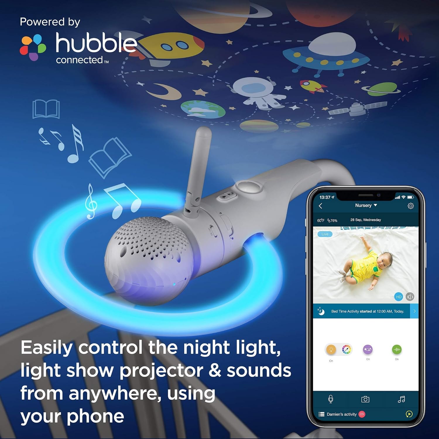 Motorola Halo  Video Baby Monitor – Two Infant Wi-Fi Cameras with Overhead Crib Mount - 4.3-Inch Color Screen with Infrared Night Vision (Renewed)