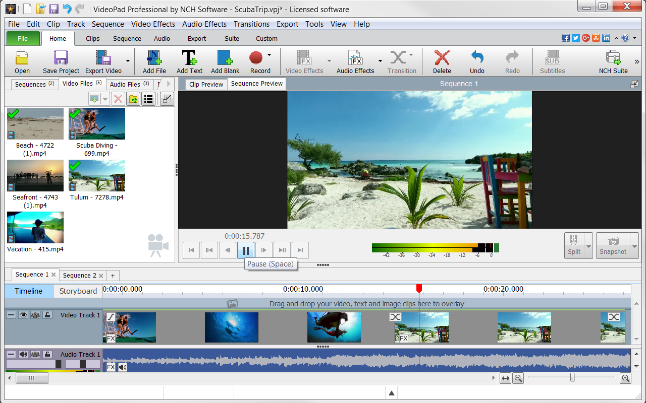 VideoPad Video Editor Pro