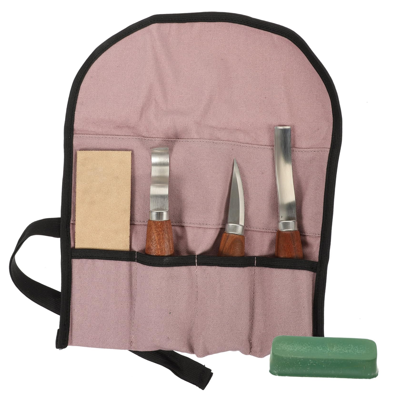 ERINGOGO 1Set Walnut Carving Tools Set with Pouch Ergonomic Sculpting and Woodworking Tools for Detail Work and Handicrafts