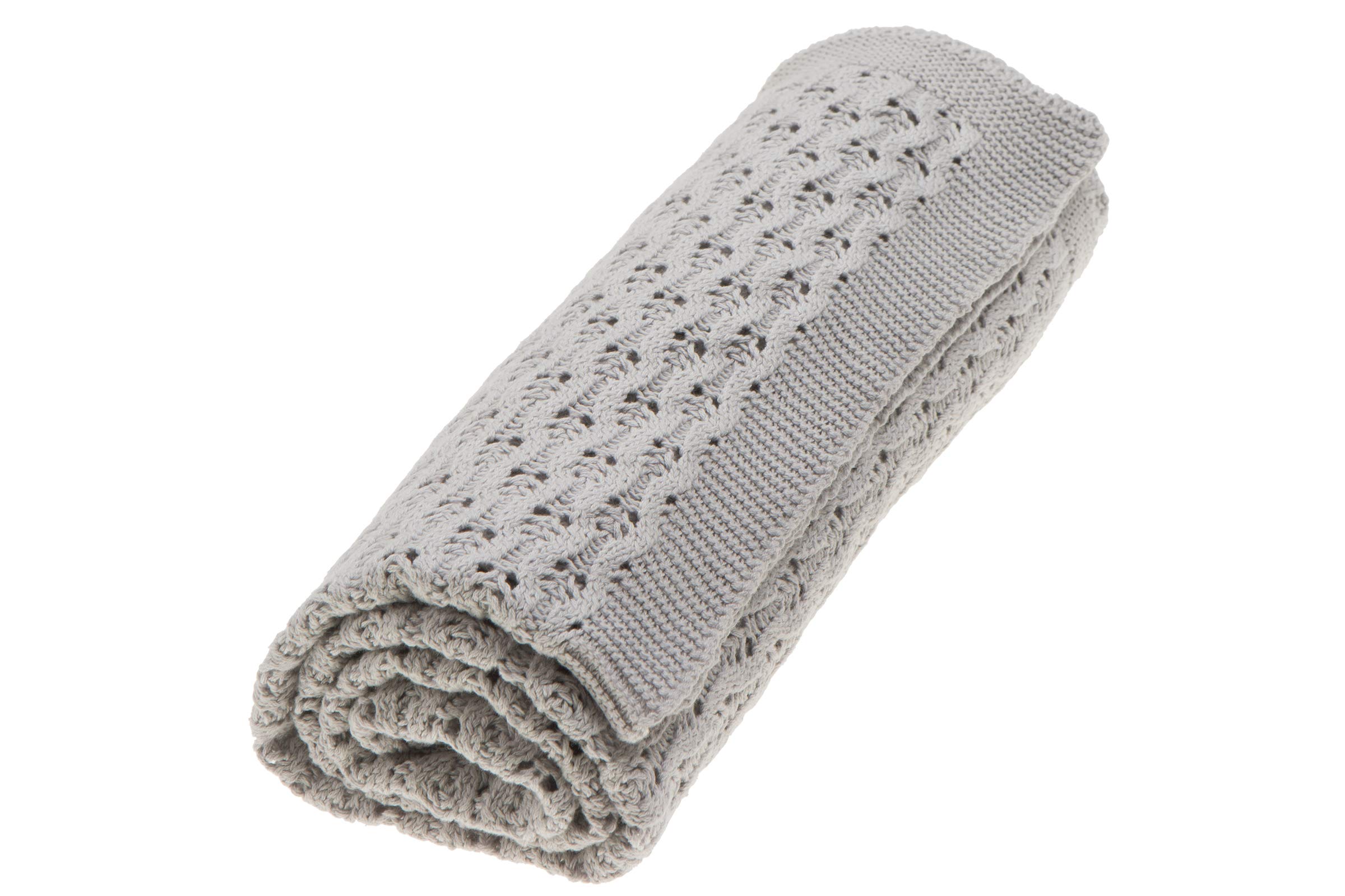 Couverture Grace ECO plaid tricoté pour les promenades en poussette et siestes de bébé