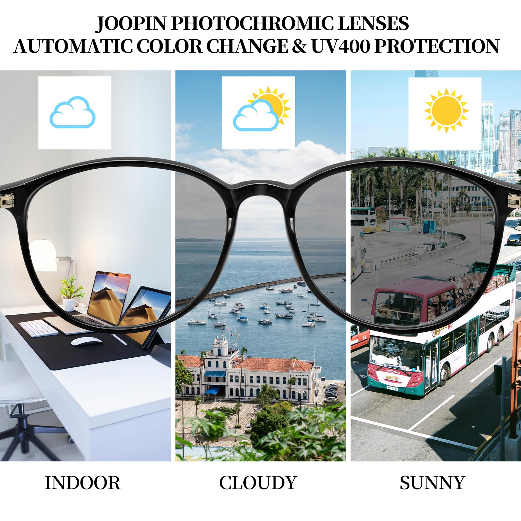 Joopin Lunettes anti Lumière Bleue pour Femme Protection Écran Anti-Fatigue pour Gaming et Ordinateur avec Filtre UV400