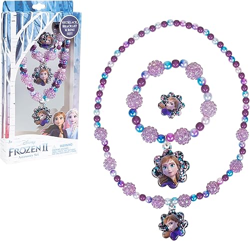 Miniatura 6 de LUV HER Girls Jewelry Set - Dress Up Toy Jewelry Box Set with Bead Necklaces, Bracelets, and Rings - Frozen Play Accessories - Ages 3+