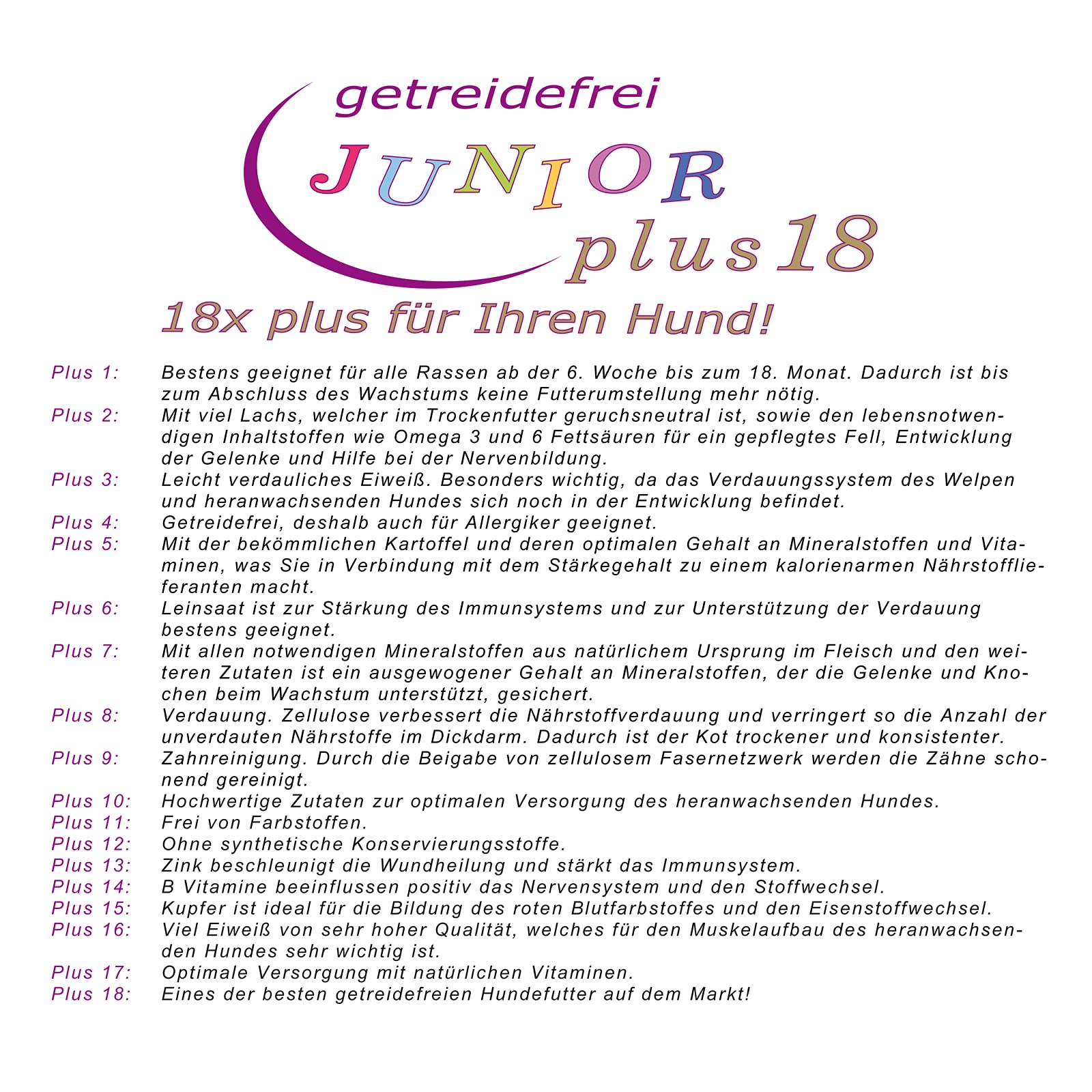 Futter-Shuttle - Getreidefreies Welpenfutter Plus18 10kg Sack - Futter für Welpen ohne Getreide - Puppyfutter - Ideal zur Welpenaufzucht
