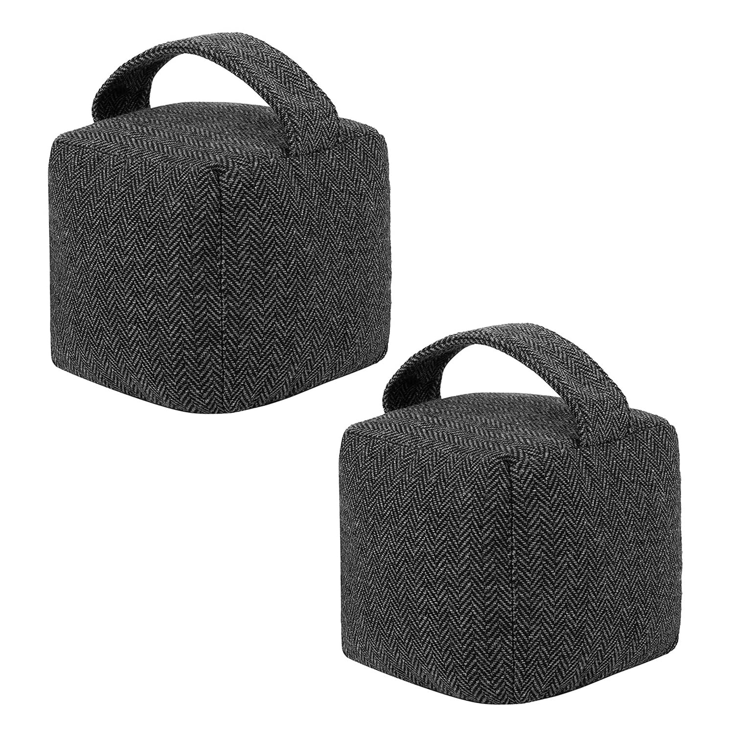 Photo 1 of 2 Set Decorative Door Stopper, 4.4 Lbs Heavy-Duty Weighted Fabric Door Stop