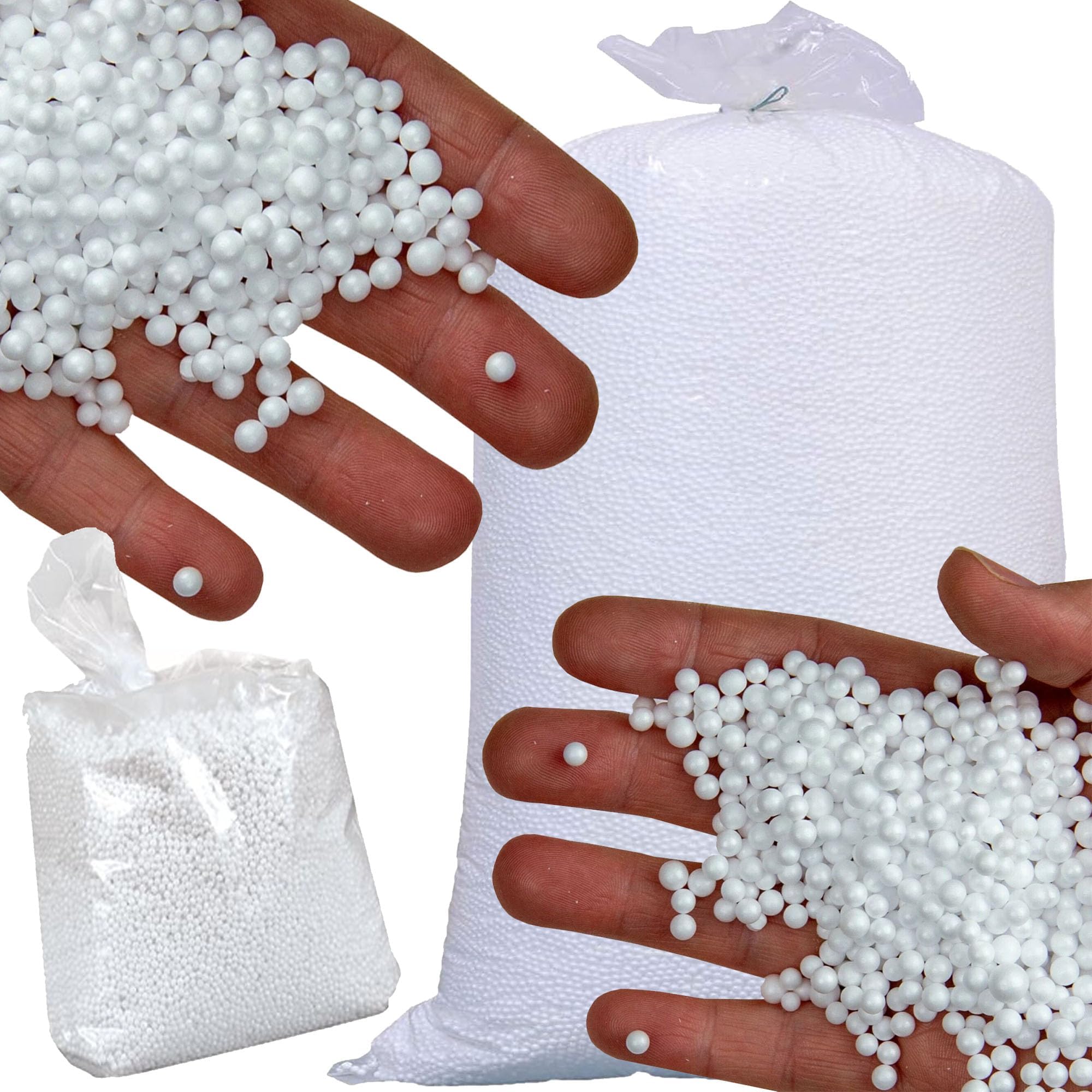 STORM TRADING GROUP Bean Bag Filler Refill Booster Polystyrene Extra Top Up Bead Bag Beans Balls Various Bags (2 Cubic Feet)