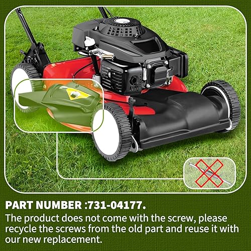 Miniatura 6 de HASMX 731-04177 Canaleta de descarga lateral para Craftsman, Gold Series, Huskee, Huskee Supreme, MTD Gold, MTD Platinum, MTD Pro, Mastercut, Ryobi,