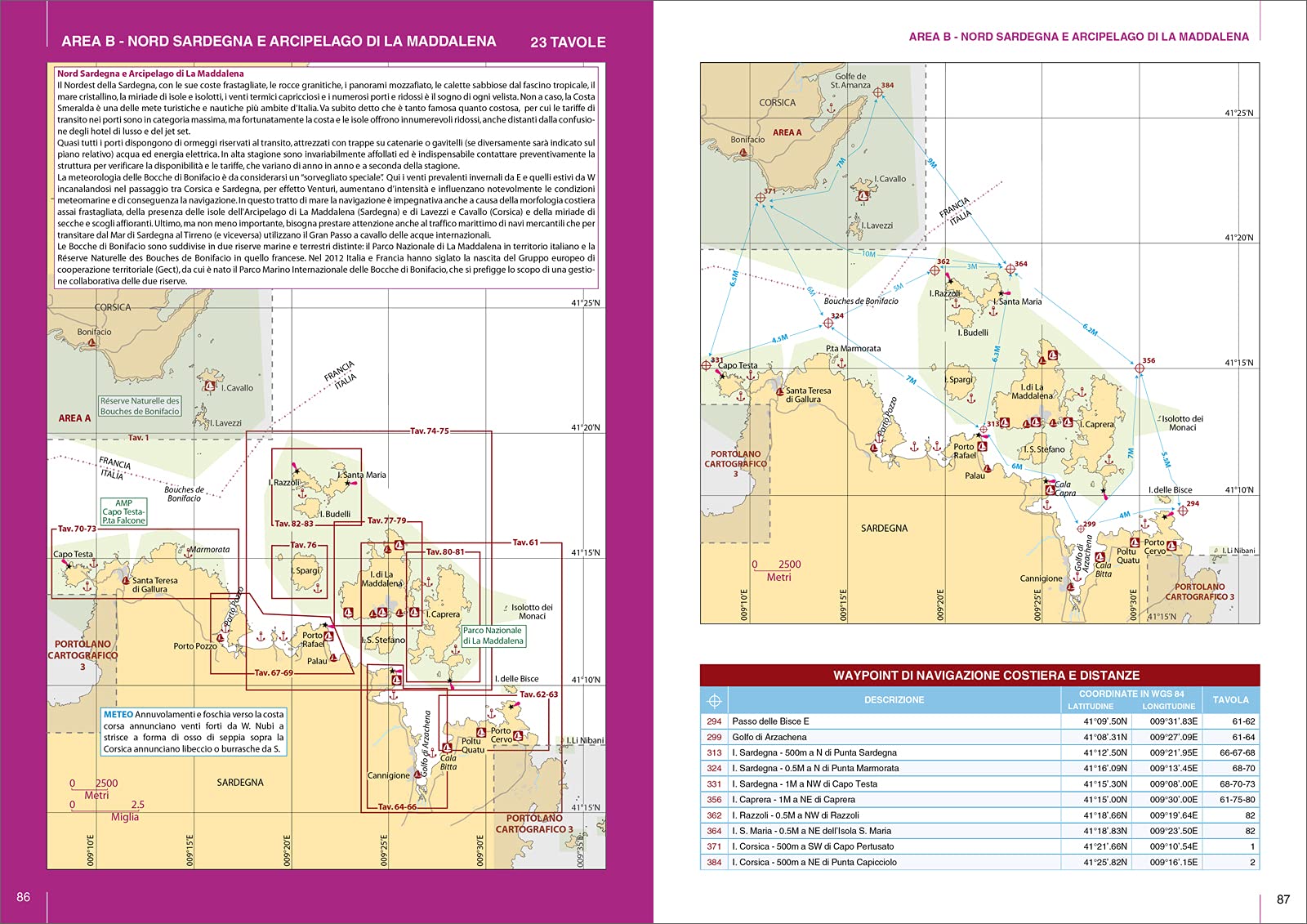 Corsica. Nord Sardegna. Portolano cartografico