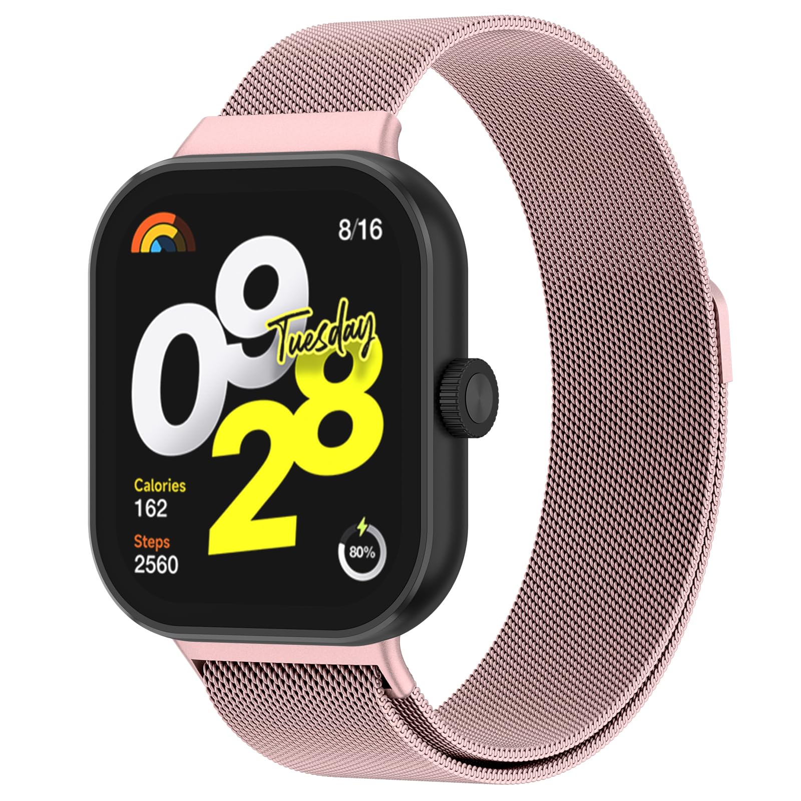 Oumida Correa para Xiaomi Redmi Watch 5 / Redmi Watch 4 / Xiaomi Mi Band 8 Pro/Xiaomi Mi Band 9 Pro, Correas de Metal con Imán, Pulseras de Repuesto Ajustable de Acero Inoxidable