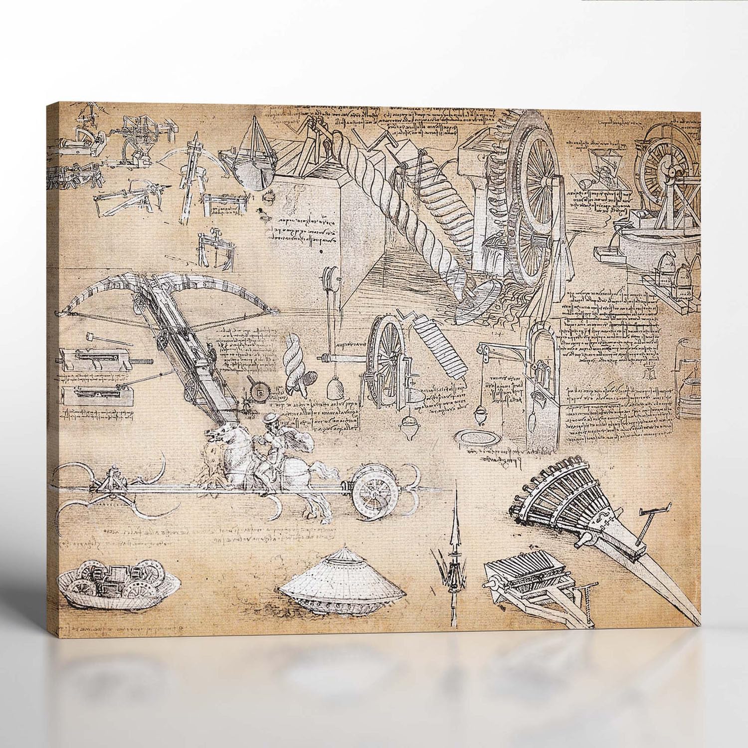 Amazon.com: Science Decor, Leonardo Da Vinci Inventions Canvas