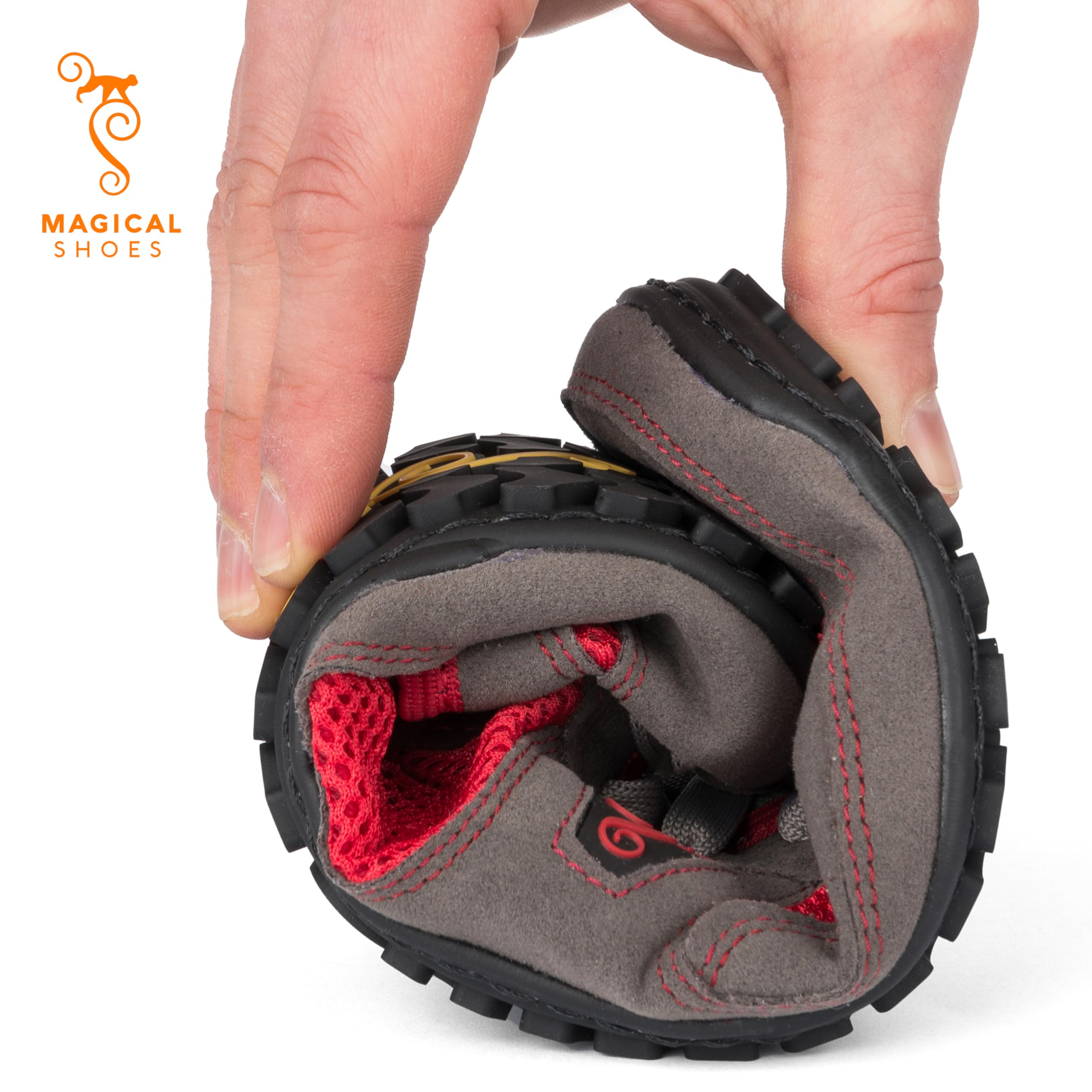 Magical Shoes Męskie Buty Sportowe, Buty Minimalistyczne, Buty Sportowe Zero Drop, Buty na co dzień, Rozmiar 38, Vegan Fire Rot, Explorer 2.0