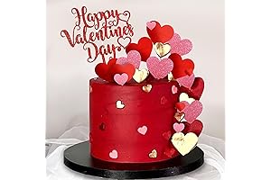 DRWATE 33pcs Happy Valentine's Day Cake Toppers