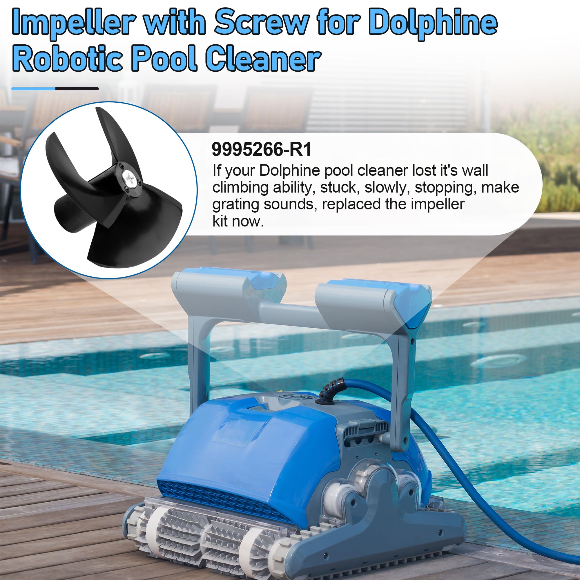 Amazon.com: Ophjerg 9995266-R1 Pool Cleaner Impeller for