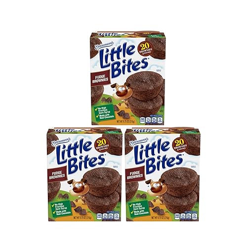 Entenmann's Little Bites Fudge Brownie Mini Muffins | 3 pack (15 pouches total)