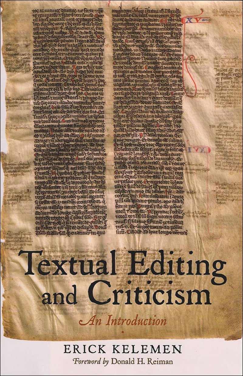 Textual Editing and Criticism – An Introduction