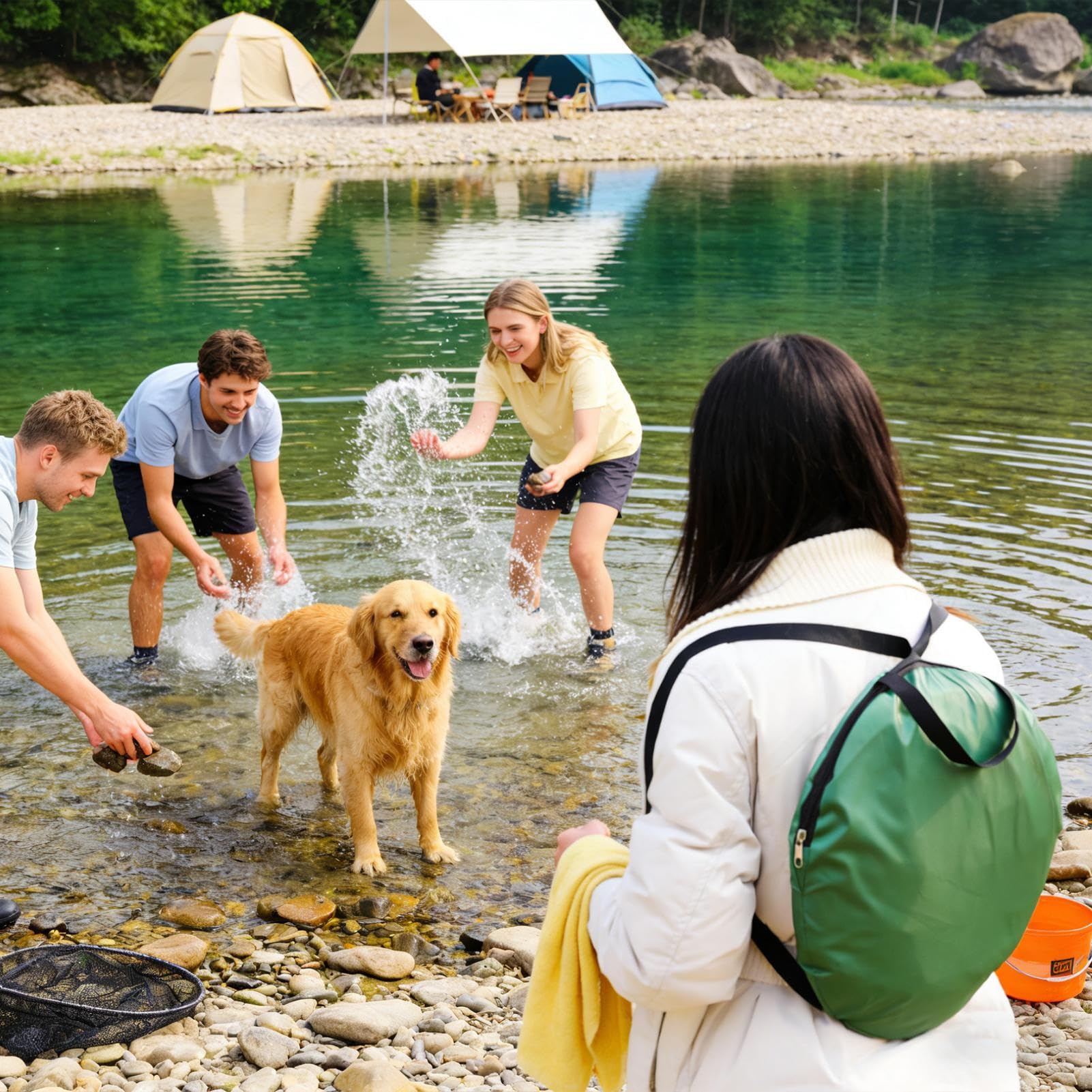 Faltbares - Samt-Baumwollfadenring 93 cm Campingzelt | Campingunterkunft | Faltbarer UV-Schutz Mit Griffen | Zum Umkleiden Toilettenbesuch Strandfischen Wandern Klettern Abenteuerli