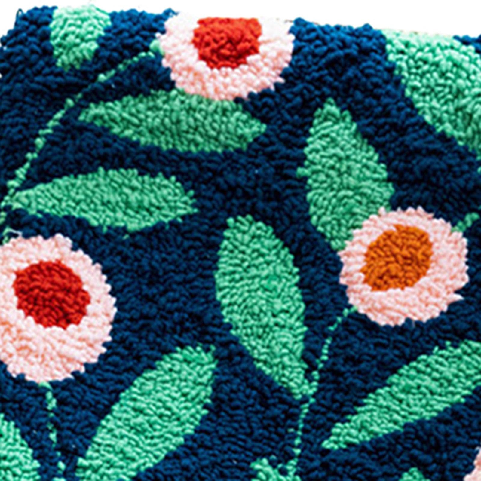 Colcolo Stanznadeln, Kissensets, Kissenbezüge, Häkelgarne, Kissenbezug, Stickset, Nähset für Erwachsene, Kinder, Matte, Teppich, Untersetzer, Blau